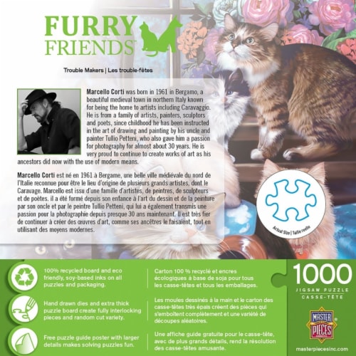 Furry Friends Trouble Makers 1000 Piece Jigsaw Puzzle Perspective: top
