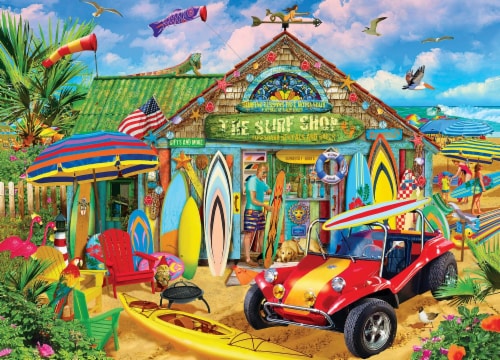 MasterPieces® Seek & Find™ Beach Time Fun Jigsaw Puzzle Perspective: top