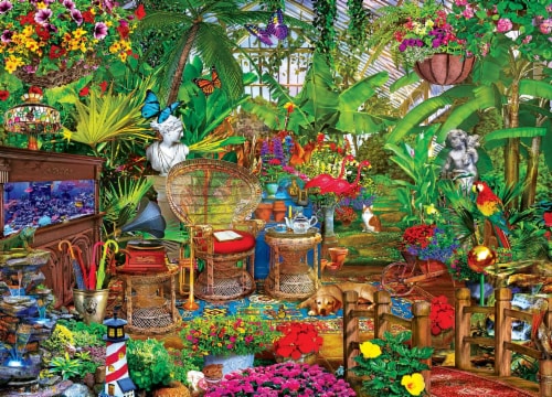 MasterPieces® Seek & Find™ Garden Hideaway Puzzle Perspective: top
