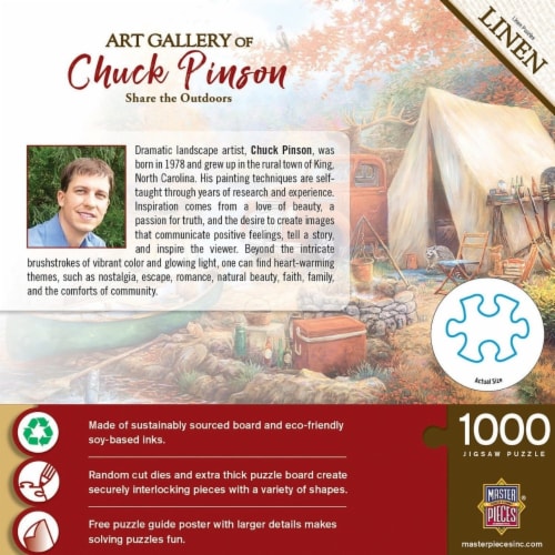 MasterPieces® Art Gallery of Chuck Pinson Share the Outdoors Linen Jigsaw Puzzle Perspective: top