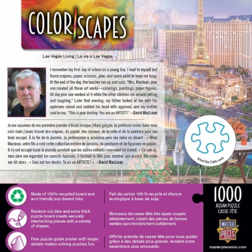 MasterPieces® Colorscapes™ Las Vegas Living Jigsaw Puzzle Perspective: top