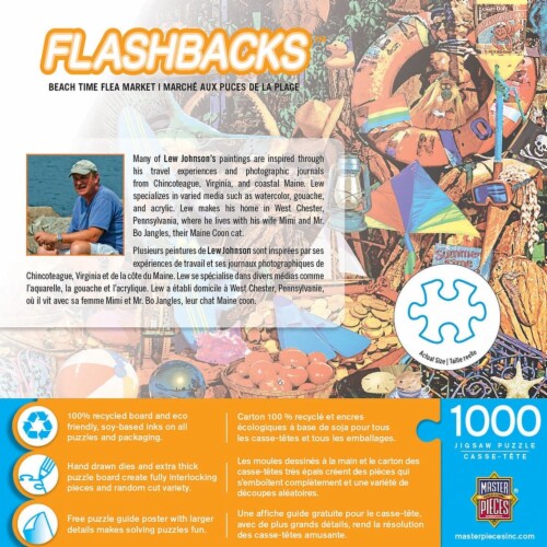 MasterPieces® Flashbacks™ Beach Time Flea Market Jigsaw Puzzle Perspective: top