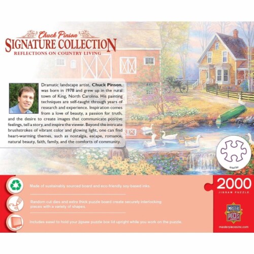 MasterPieces® Chuck Pinson Signature Collection Reflections on Country Living Jigsaw Puzzle Perspective: top