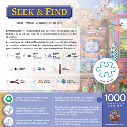 MasterPieces® Seek & Find™ Secret Toy Heaven Puzzle Perspective: top
