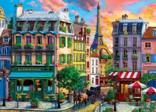 MasterPieces® Colorscapes™ Paris Streets Jigsaw Puzzle Perspective: top