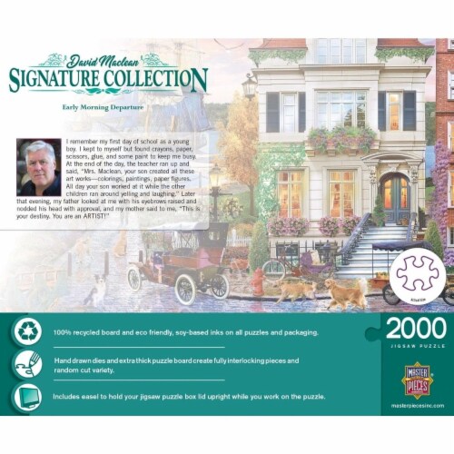 MasterPieces® David Maclean Signature Collection Early Morning Depature Jigsaw Puzzle Perspective: top