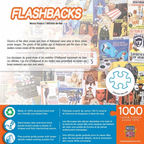MasterPieces® Flashbacks™ Blockbuster Movies of the 60's Jigsaw Puzzle Perspective: top