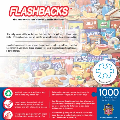 MasterPieces® Flashbacks™ Kids' Favorite Foods Jigsaw Puzzle Perspective: top