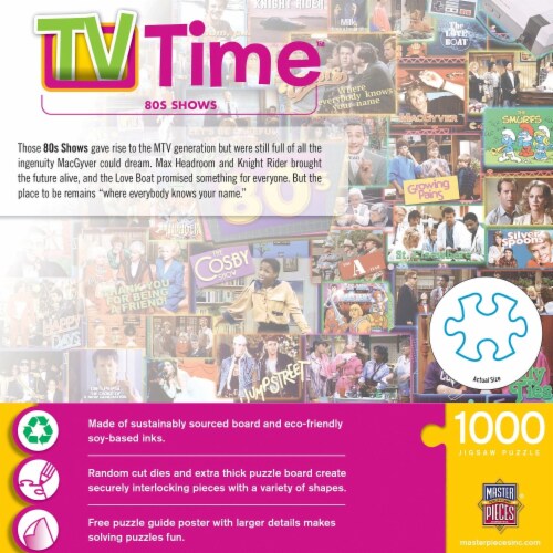 MasterPieces® TV Time™ 80's Shows Puzzle Perspective: top
