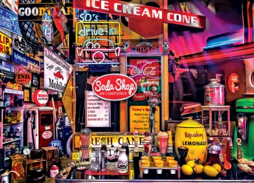 MasterPieces® Shutterspeed Gas Pump Heaven Jigsaw Puzzle Perspective: top
