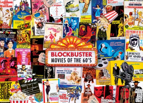 MasterPieces® Blockbuster Movies™ of The 60's Jigsaw Puzzle Perspective: top