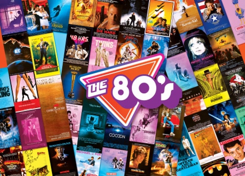 MasterPieces® Blockbuster Movies™ The 80's Jigsaw Puzzle Perspective: top