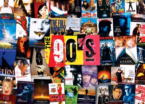 MasterPieces® Blockbuster Movies™ The 90's Jigsaw Puzzle Perspective: top