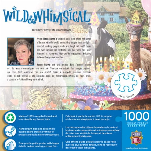 MasterPieces® Wild & Whimsical™ Birthday Party Puzzle Perspective: top