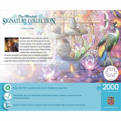 MasterPieces® Ciro Marchetti Signature Collection Fantasy in Flight Jigsaw Puzzle Perspective: top