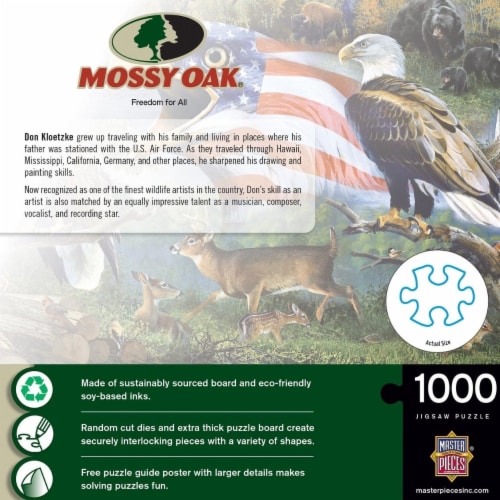 MasterPieces® Mossy Oak® Freedom for All Jigsaw Puzzle Perspective: top