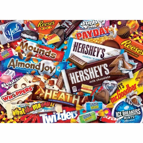 Masterpieces Hershey's Explosion - 1000 Piece Jigsaw Puzzle Perspective: top