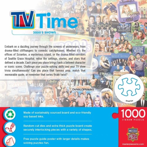 MasterPieces® TV Time™ 2000's Shows Jigsaw Puzzle Perspective: top
