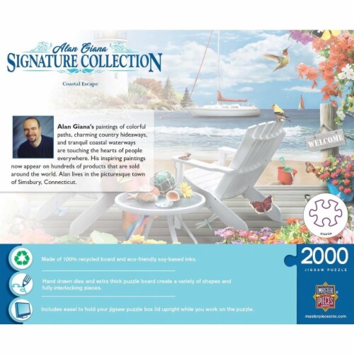 MasterPieces® Alan Giana Signature Collection Coastal Escape Jigsaw Puzzle Perspective: top