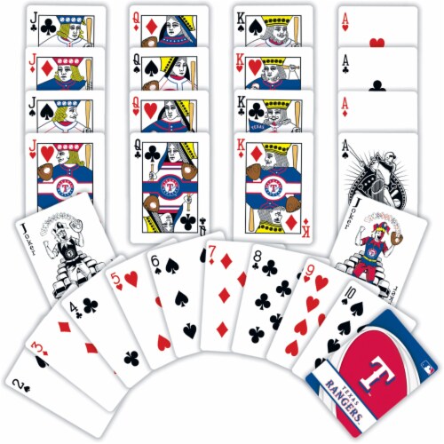 MasterPieces MLB Texas Rangers Playing Cards Perspective: top