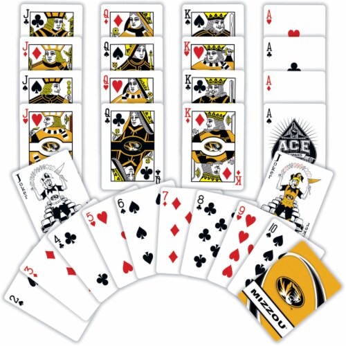 MasterPieces NCAA Missouri® Playing Cards Perspective: top