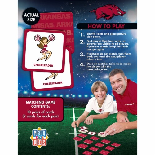 MasterPieces Arkansas Matching Game Perspective: top