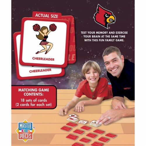 MasterPieces NCAA Louisville Matching Game Perspective: top