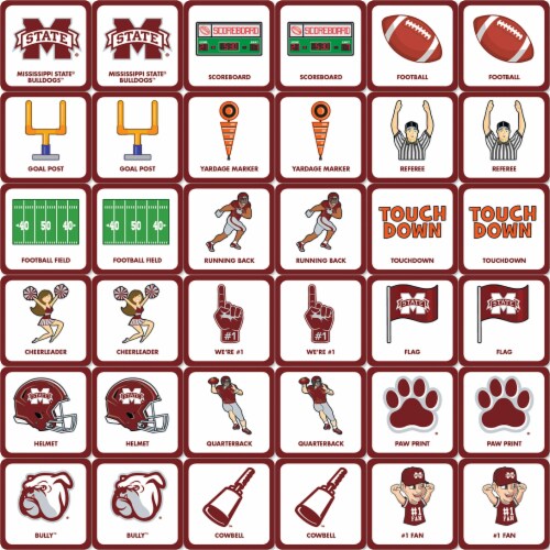 MasterPieces NCAA Mississippi State Matching Game Perspective: top