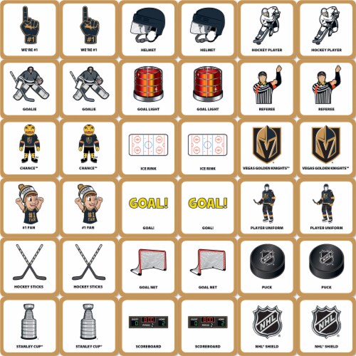 MasterPieces NHL Vegas Golden Knights™ Matching Game Perspective: top