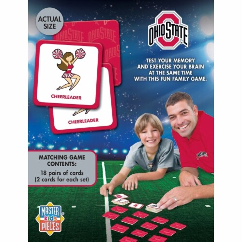 MasterPieces® NCAA Ohio State® Matching Game Perspective: top