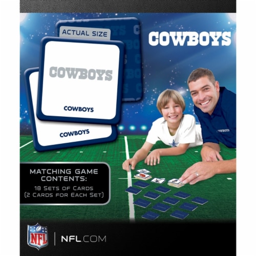 Dallas Cowboys Matching Game Perspective: top