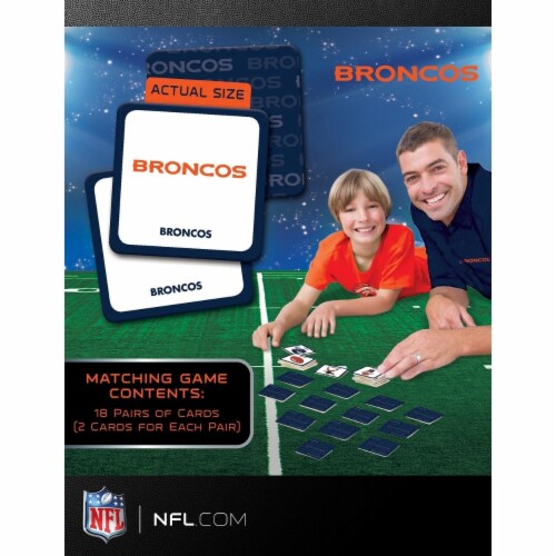 Classic Impressions NFL Denver Broncos Matching Game Perspective: top