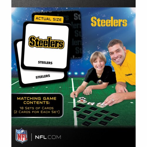 MasterPieces NFL Pittsburgh Steelers Matching Game Perspective: top