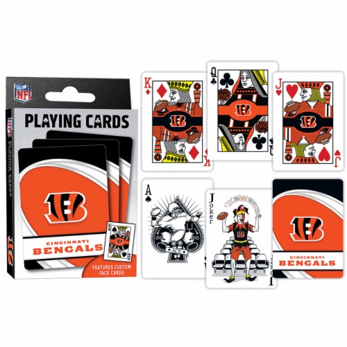 MasterPieces NFL Cincinnati Bengals Playing Cards Perspective: top