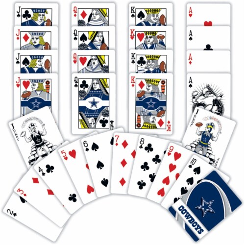 Dallas Cowboys Playing Cards Perspective: top