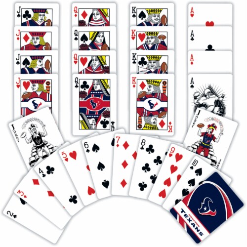 Classic Impressions Houston Texans Playing Cards Perspective: top