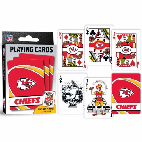 MasterPieces NFL Kansas City Chiefs Playing Cards Perspective: top