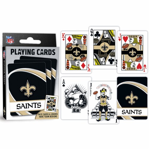 MasterPieces NFL New Orleans Saints Playing Cards Perspective: top