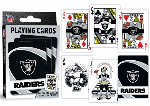 Classic Impressions Las Vegas Raiders Playing Cards Perspective: top