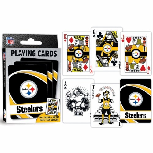 Pittsburg Steelers NFL Playing Cards Perspective: top