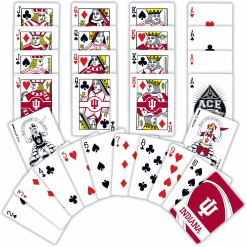 Classic Impressions NCAA Indiana® Playing Cards Perspective: top