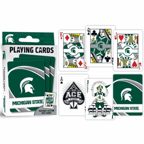 Classic Impressions NCAA Michigan State® Playing Cards Perspective: top