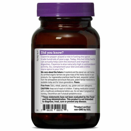 Oregon's Wild Harvest Cayenne Capsules Perspective: top