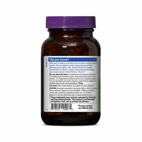 Oregon's Wild Harvest Muscle Relax Vegetarian Capsules Perspective: top