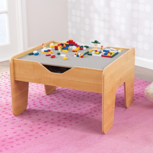 KidKraft 17506 3.25 x 23.5 x 28.5 in. Activity Play Table - Gray & Natural Perspective: top
