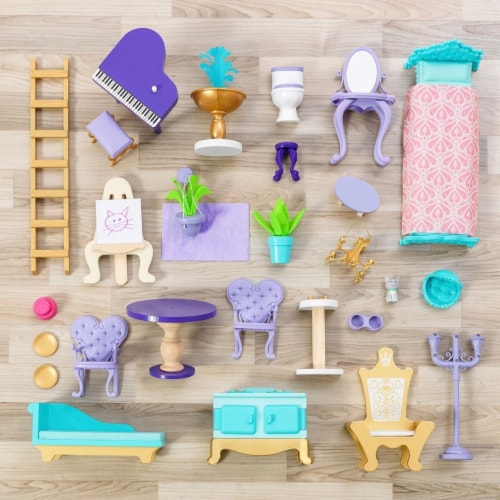 Kidkraft princess castle sale dollhouse with furniture