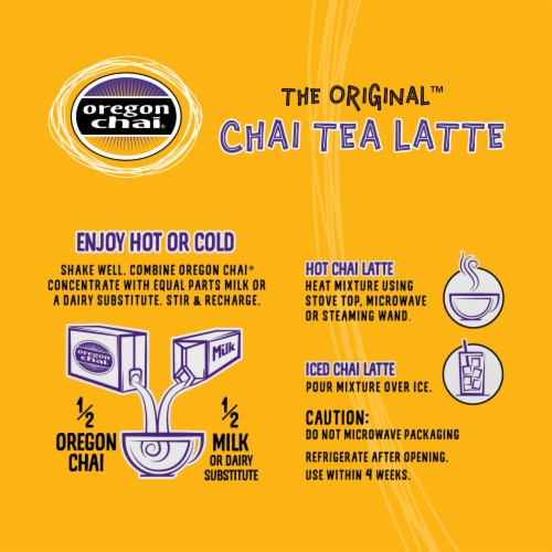 Oregon Chai Slightly Sweet Latte Perspective: top