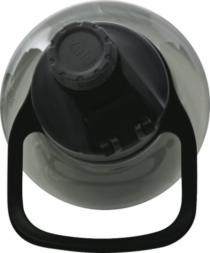 Zak! Designs Charcoal Leak-Proof Water Bottle Perspective: top