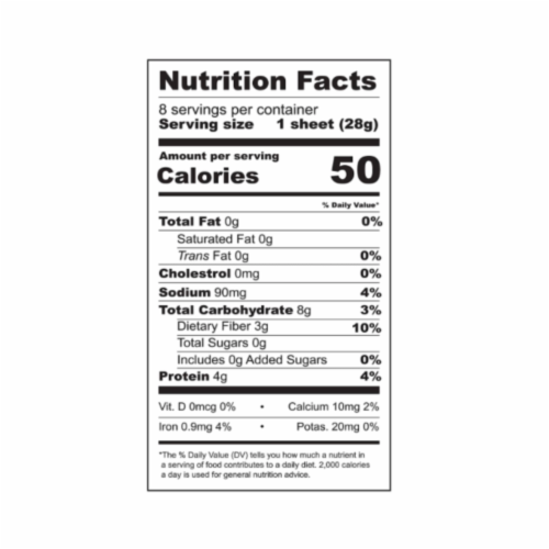 Cauliflower & Coconut Mini Lavash Flatbread 8-Packs of 6 Flatbread (48 Flatbread) Perspective: top