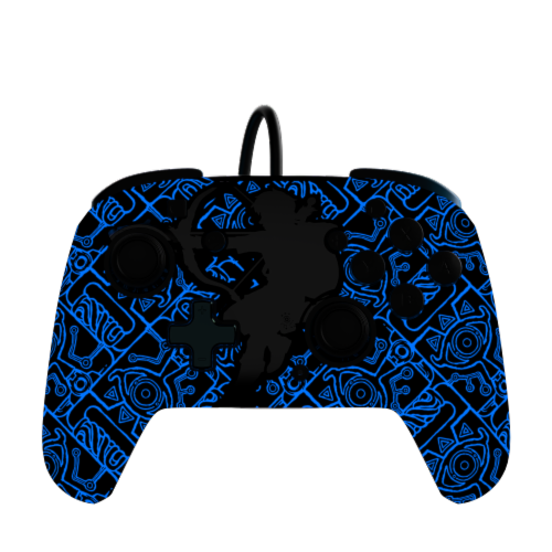 PDP Sheikah Shoot Rematch Glow Wired Controller for Nintendo Switch Perspective: top